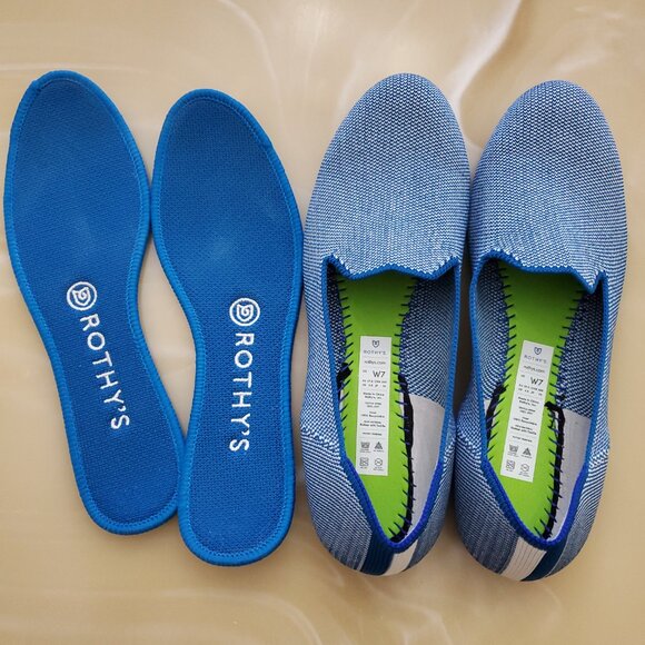 Rothy’s The Loafer Indigo Cloud Women’s Size 7 - Picture 8 of 11